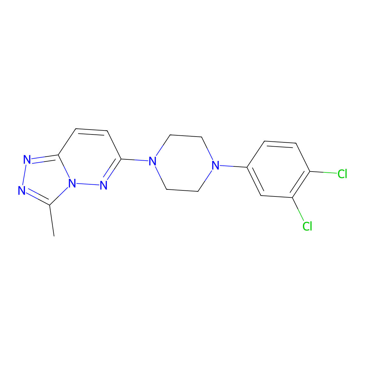 1-(3,4-Dichlorophenyl)-4-{3-methyl-[1,2,4]triazolo[4,3-b]pyridazin-6-yl}piperazine molecular structure, CAS 2770601-55-1