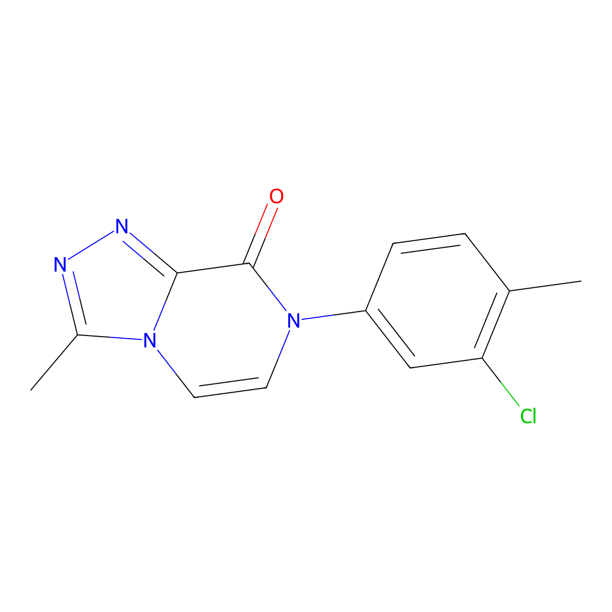 7-(3-chloro-4-methylphenyl)-3-methyl-7H,8H-[1,2,4]triazolo[4,3-a]pyrazin-8-one molecular structure, CAS 2770602-94-1