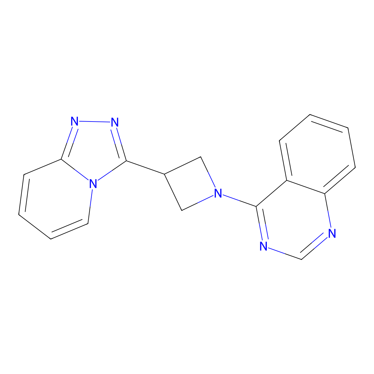 4-(3-{[1,2,4]Triazolo[4,3-a]pyridin-3-yl}azetidin-1-yl)quinazoline molecular structure, CAS 2770603-37-5