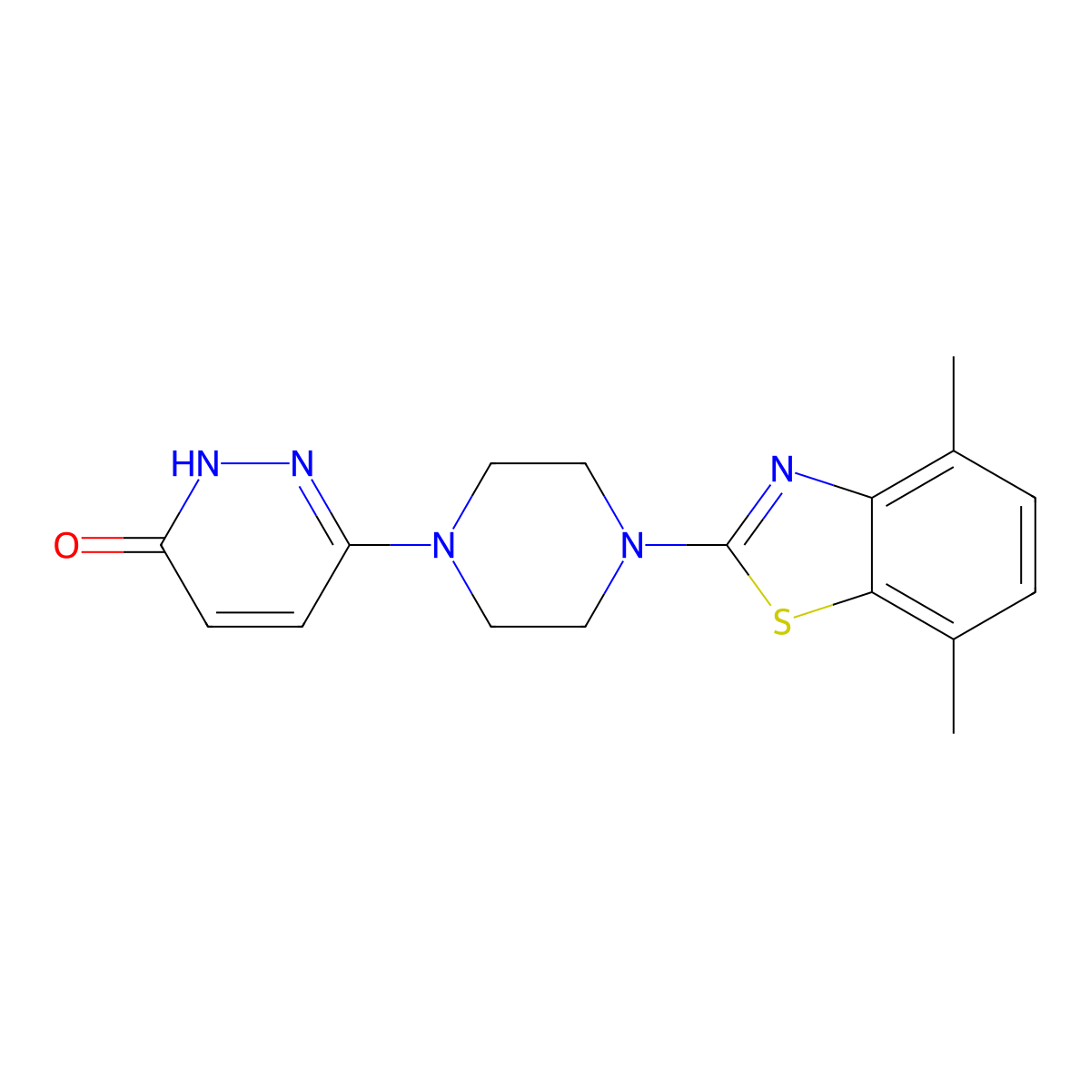 6-[4-(4,7-Dimethyl-1,3-benzothiazol-2-yl)piperazin-1-yl]pyridazin-3-ol molecular structure, CAS 2770603-81-9