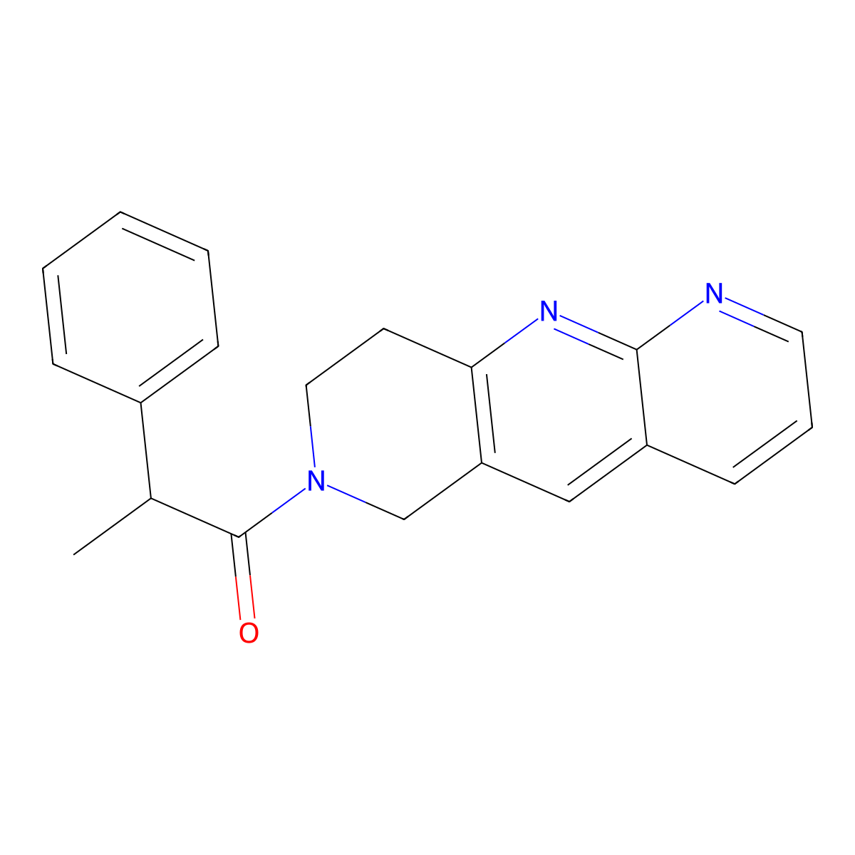 2-phenyl-1-{6H,7H,8H,9H-pyrido[2,3-b]1,6-naphthyridin-7-yl}propan-1-one molecular structure, CAS 2770603-86-4