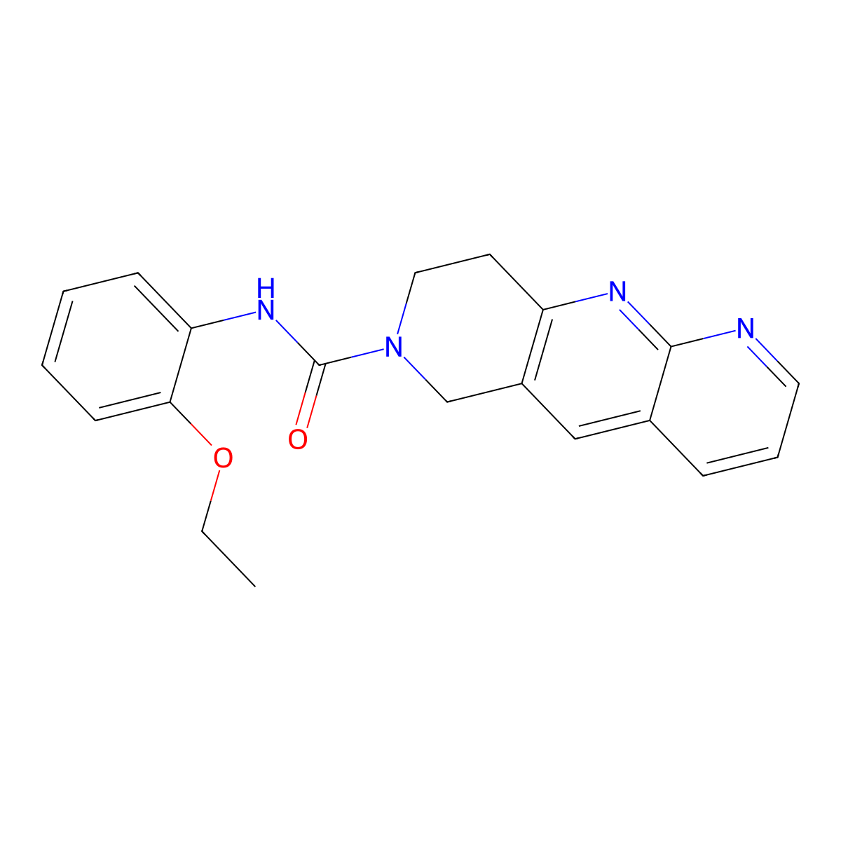 N-(2-ethoxyphenyl)-6H,7H,8H,9H-pyrido[2,3-b]1,6-naphthyridine-7-carboxamide molecular structure, CAS 2770606-41-0