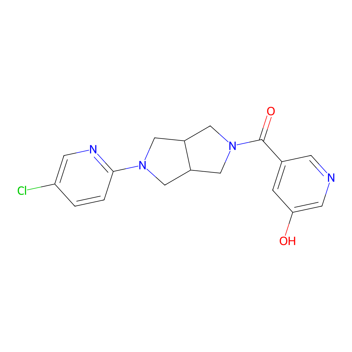5-[5-(5-Chloropyridin-2-yl)-octahydropyrrolo[3,4-c]pyrrole-2-carbonyl]pyridin-3-ol molecular structure, CAS 2770607-52-6
