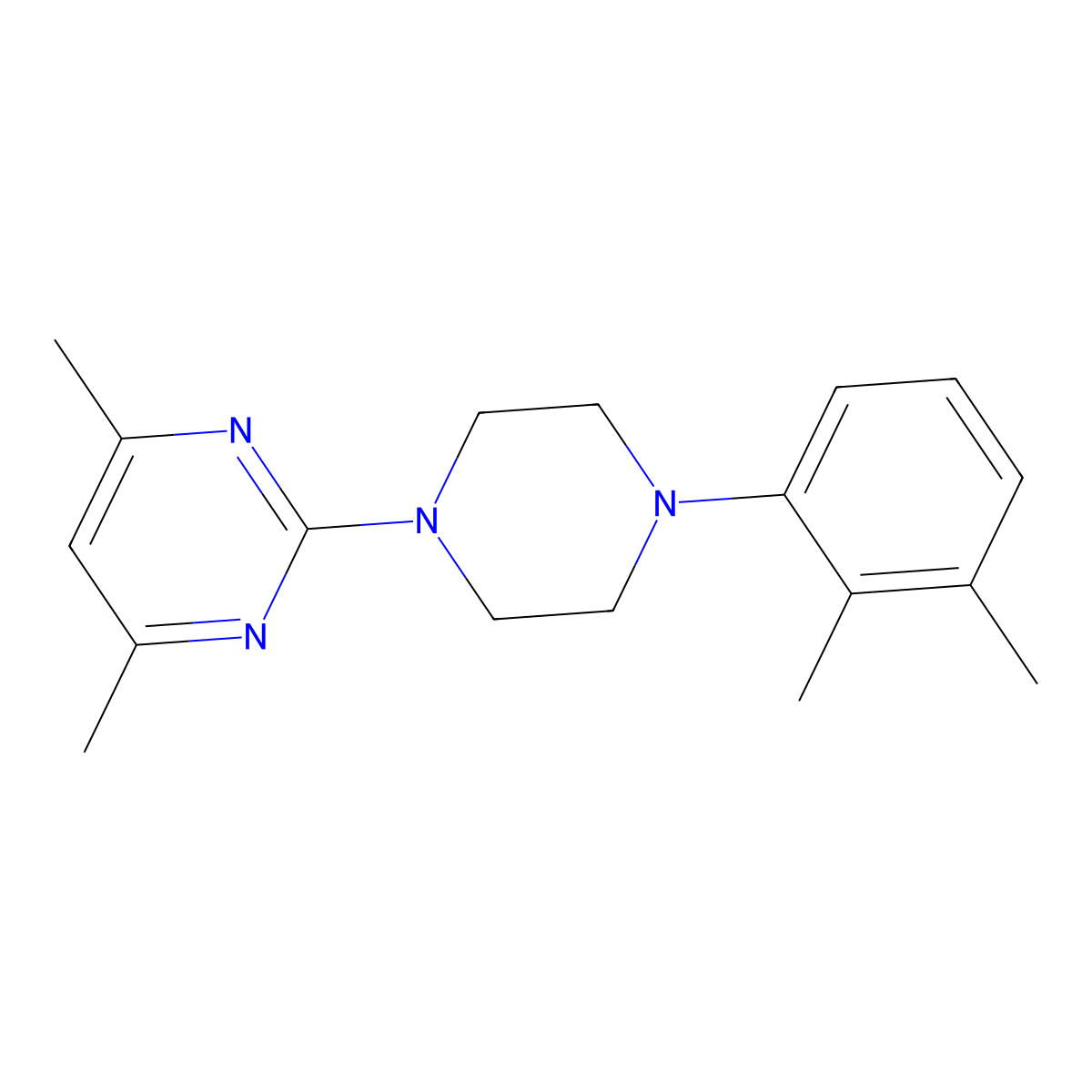 2-[4-(2,3-Dimethylphenyl)piperazin-1-yl]-4,6-dimethylpyrimidine molecular structure, CAS 2770609-29-3