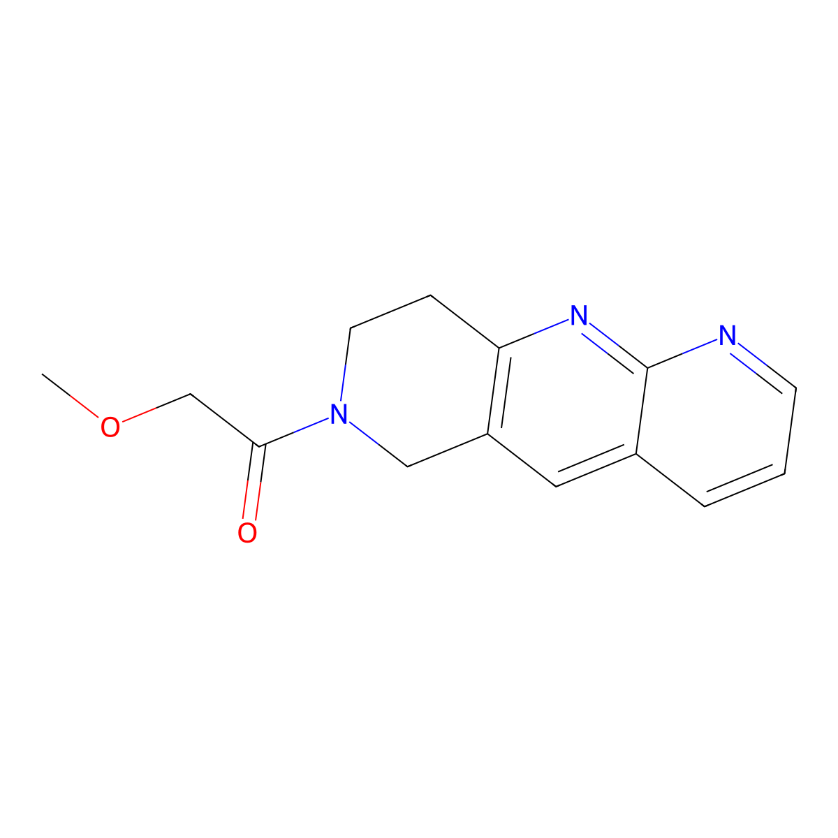 2-methoxy-1-{6H,7H,8H,9H-pyrido[2,3-b]1,6-naphthyridin-7-yl}ethan-1-one molecular structure, CAS 2770610-08-5