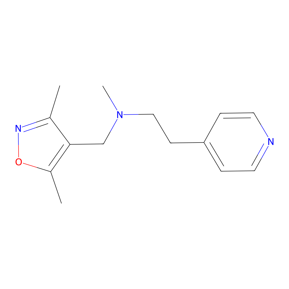 [(3,5-Dimethyl-1,2-oxazol-4-yl)methyl](methyl)[2-(pyridin-4-yl)ethyl]amine molecular structure, CAS 2770610-10-9