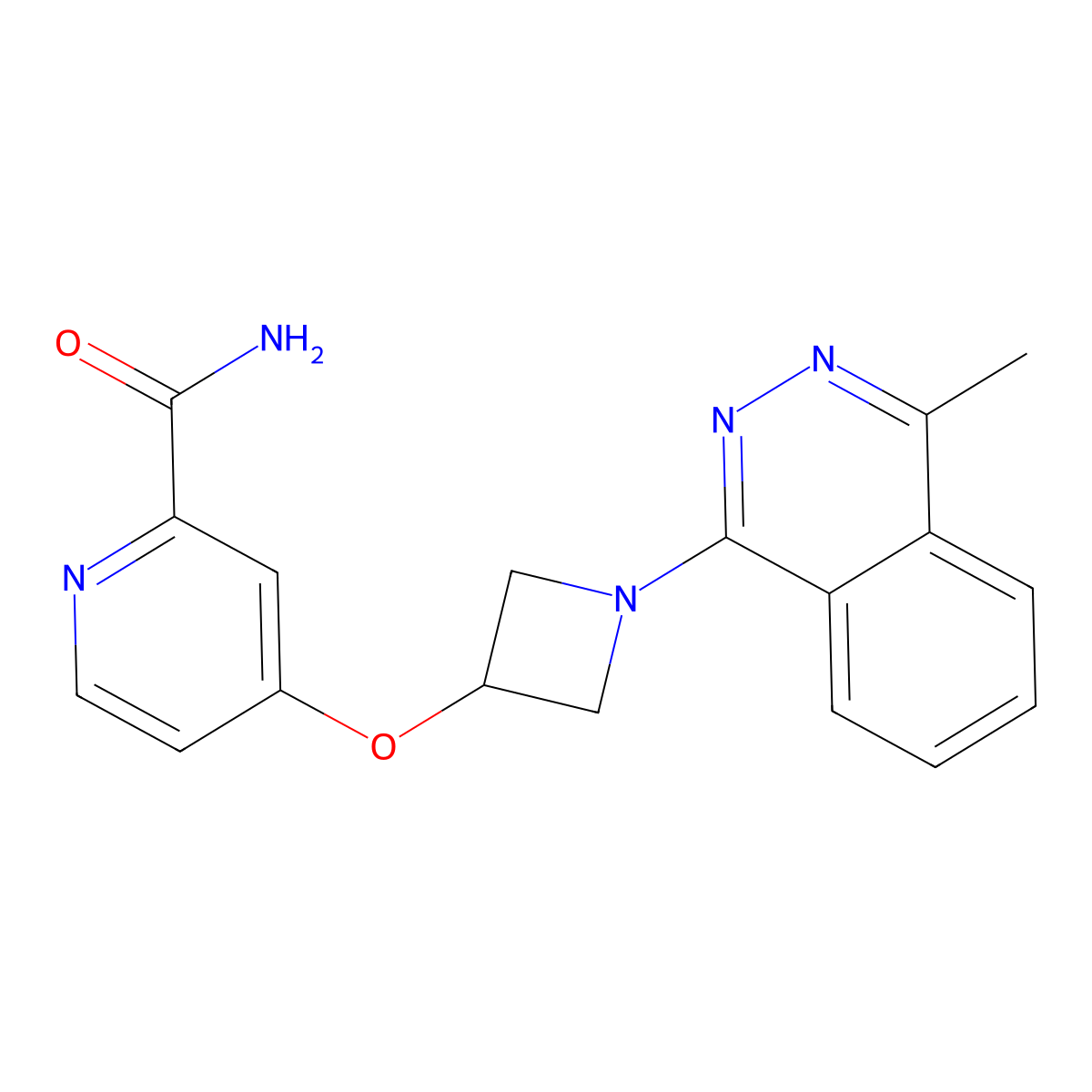 4-{[1-(4-Methylphthalazin-1-yl)azetidin-3-yl]oxy}pyridine-2-carboxamide molecular structure, CAS 2770610-15-4