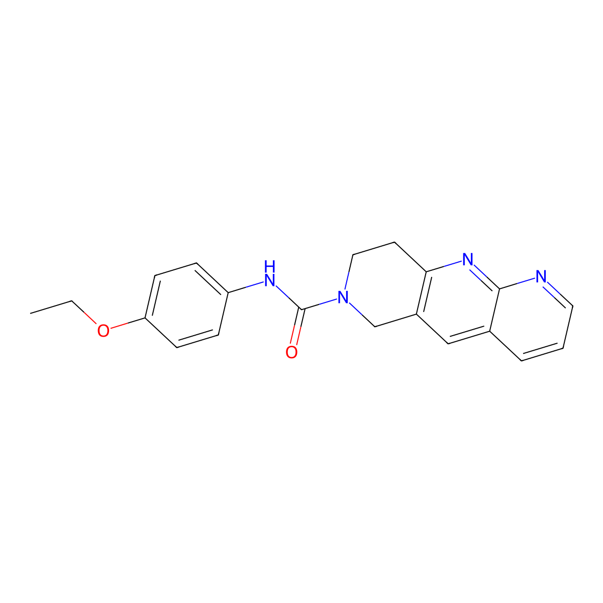 N-(4-ethoxyphenyl)-6H,7H,8H,9H-pyrido[2,3-b]1,6-naphthyridine-7-carboxamide molecular structure, CAS 2770610-47-2
