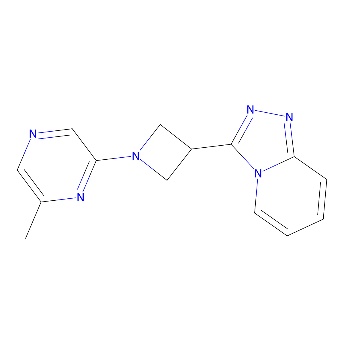 2-Methyl-6-(3-{[1,2,4]triazolo[4,3-a]pyridin-3-yl}azetidin-1-yl)pyrazine molecular structure, CAS 2770612-41-2