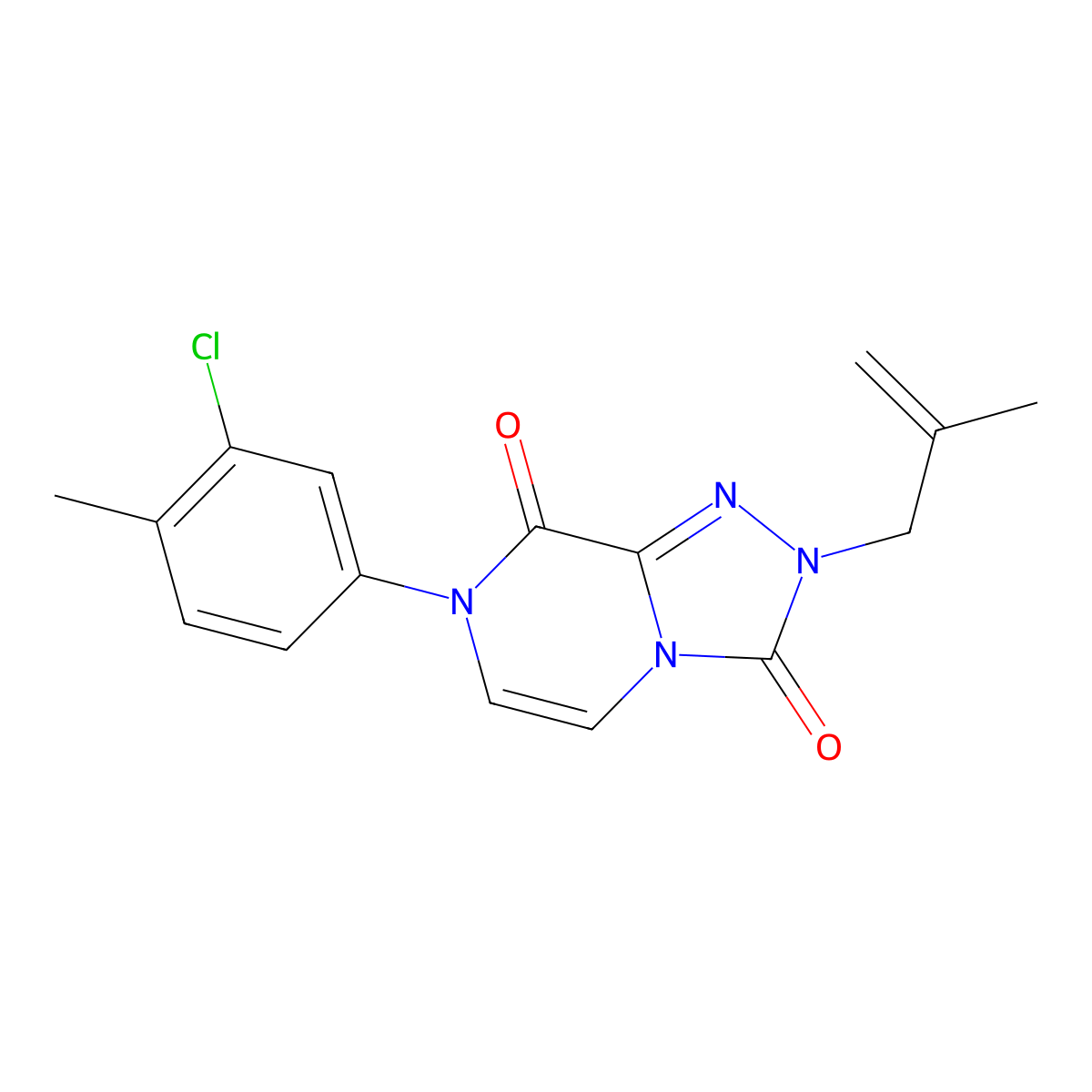 7-(3-chloro-4-methylphenyl)-2-(2-methylprop-2-en-1-yl)-2H,3H,7H,8H-[1,2,4]triazolo[4,3-a]pyrazine-3,8-dione molecular structure, CAS 2770612-98-9