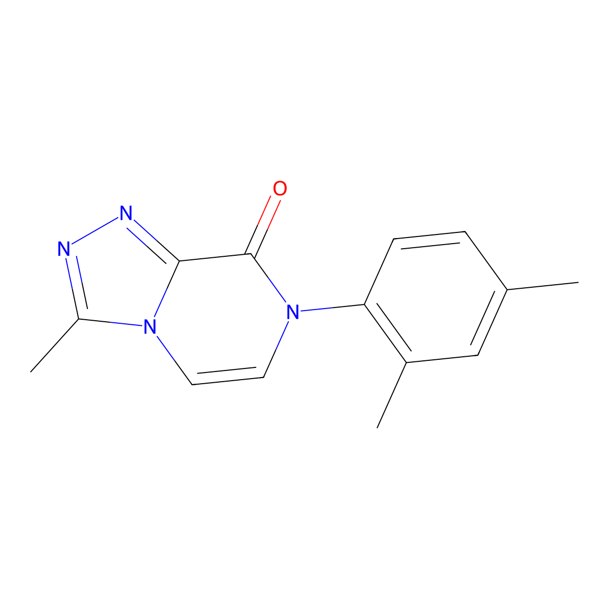 7-(2,4-dimethylphenyl)-3-methyl-7H,8H-[1,2,4]triazolo[4,3-a]pyrazin-8-one molecular structure, CAS 2770613-78-8