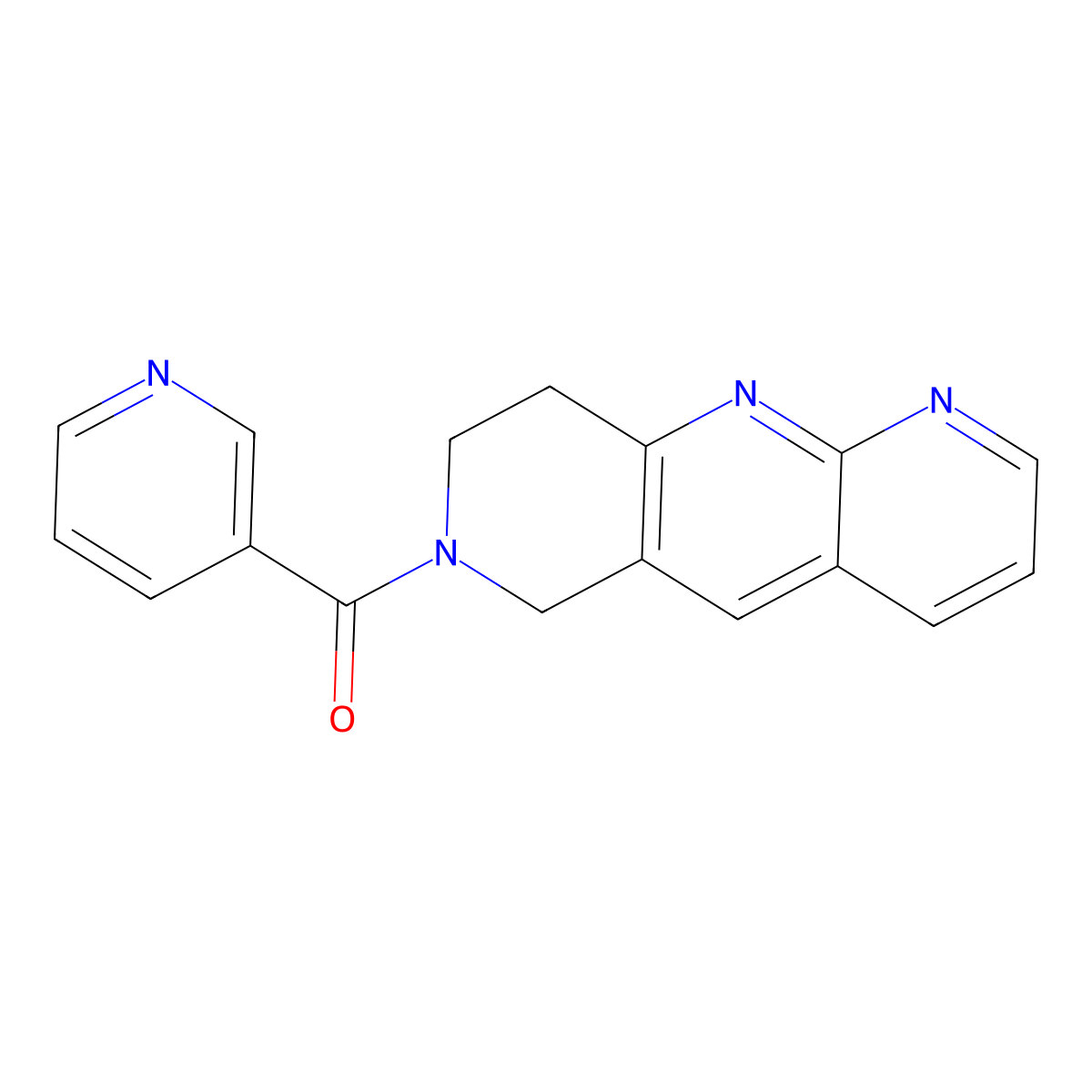 3-{6H,7H,8H,9H-pyrido[2,3-b]1,6-naphthyridine-7-carbonyl}pyridine molecular structure, CAS 2770614-11-2