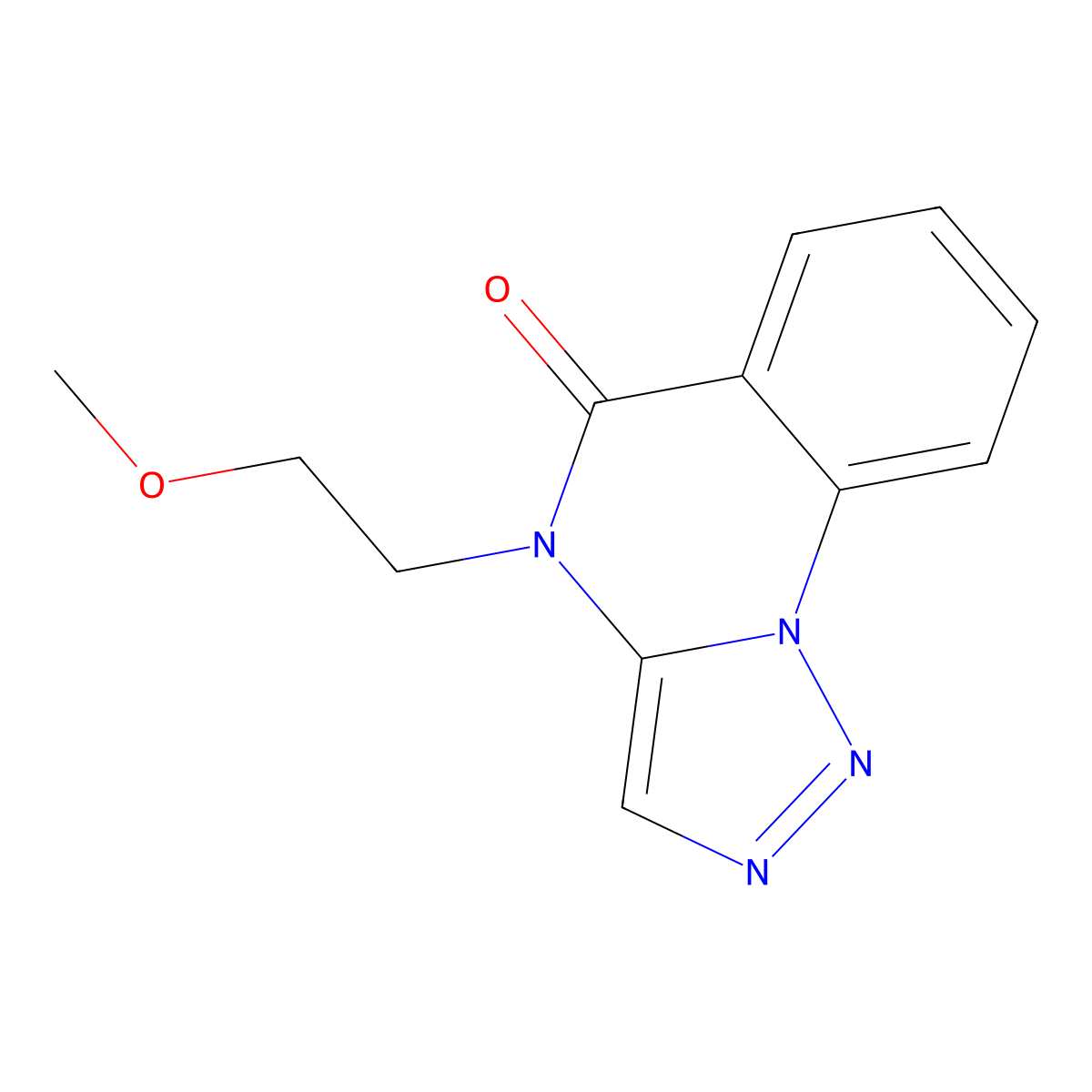 4-(2-methoxyethyl)-4H,5H-[1,2,3]triazolo[1,5-a]quinazolin-5-one molecular structure, CAS 2770619-65-1