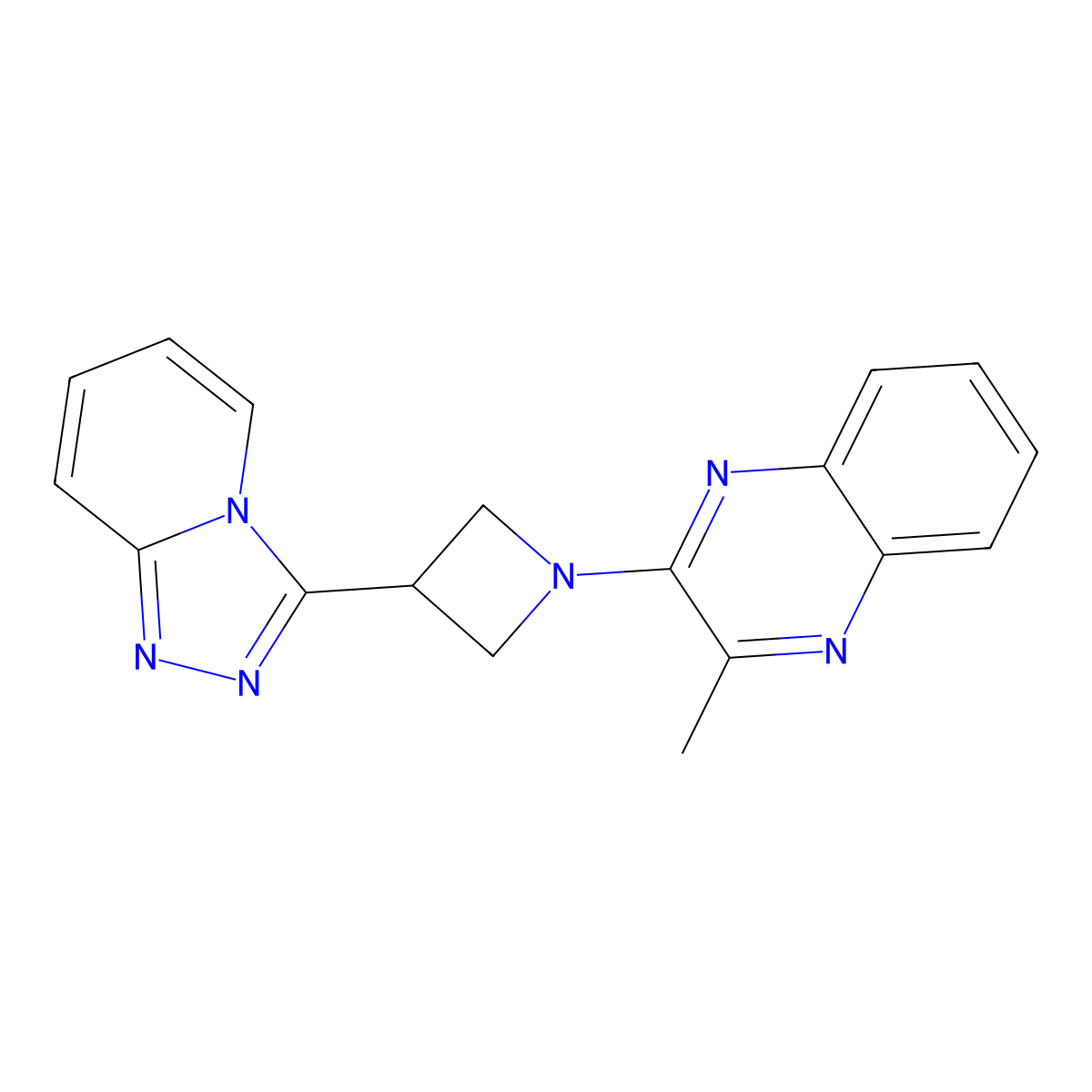 2-Methyl-3-(3-{[1,2,4]triazolo[4,3-a]pyridin-3-yl}azetidin-1-yl)quinoxaline molecular structure, CAS 2770619-95-7