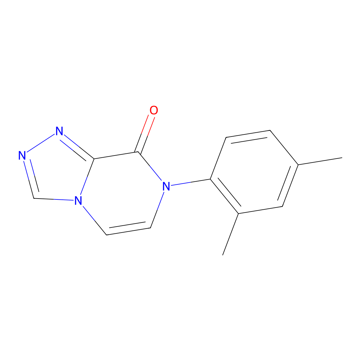 7-(2,4-dimethylphenyl)-7H,8H-[1,2,4]triazolo[4,3-a]pyrazin-8-one molecular structure, CAS 2770620-24-9