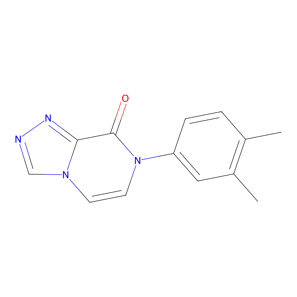 7-(3,4-dimethylphenyl)-7H,8H-[1,2,4]triazolo[4,3-a]pyrazin-8-one molecular structure, CAS 2770620-58-9