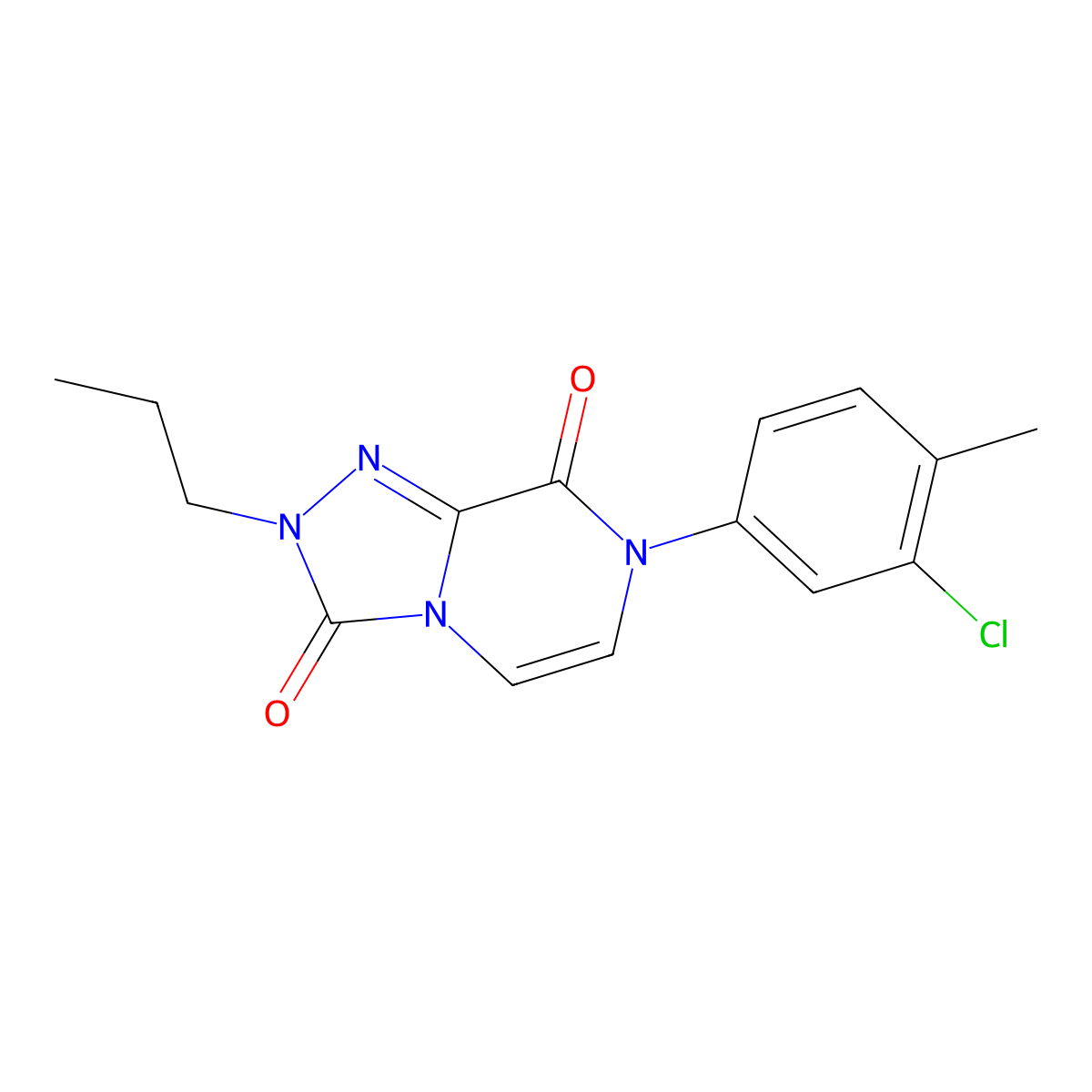 7-(3-chloro-4-methylphenyl)-2-propyl-2H,3H,7H,8H-[1,2,4]triazolo[4,3-a]pyrazine-3,8-dione molecular structure, CAS 2770620-66-9