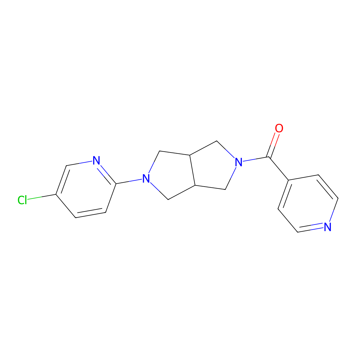 5-Chloro-2-[5-(pyridine-4-carbonyl)-octahydropyrrolo[3,4-c]pyrrol-2-yl]pyridine molecular structure, CAS 2770621-01-5