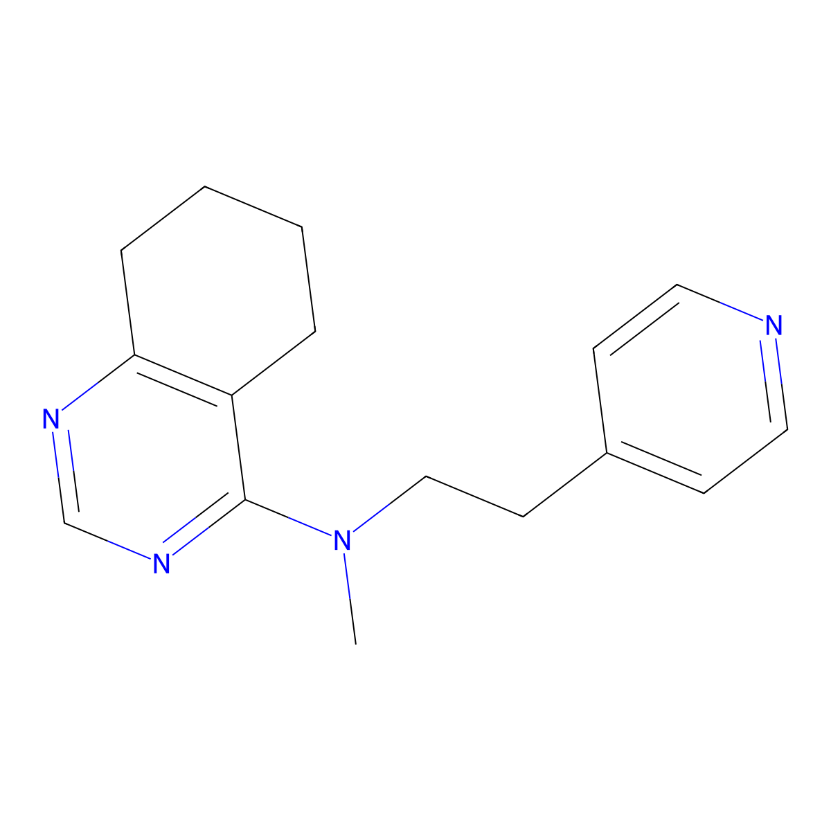 N-methyl-N-[2-(pyridin-4-yl)ethyl]-5,6,7,8-tetrahydroquinazolin-4-amine molecular structure, CAS 2770622-75-6