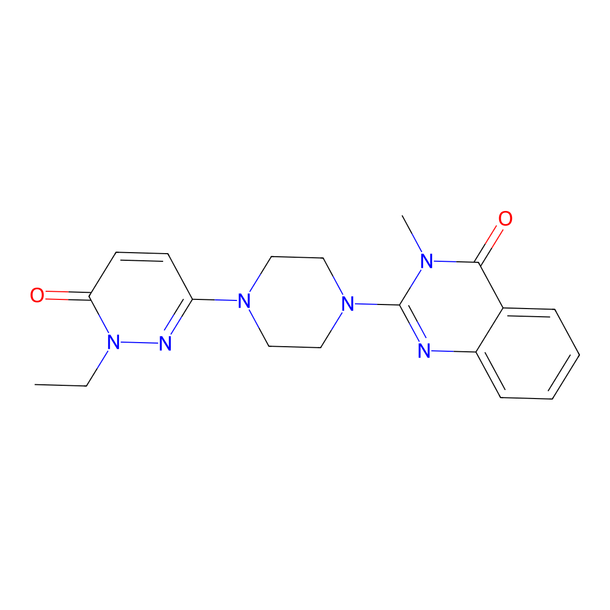 2-[4-(1-Ethyl-6-oxo-1,6-dihydropyridazin-3-yl)piperazin-1-yl]-3-methyl-3,4-dihydroquinazolin-4-one molecular structure, CAS 2770623-07-7