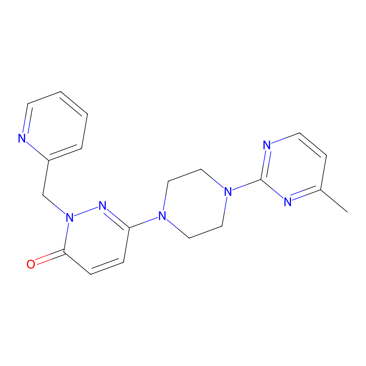 6-[4-(4-Methylpyrimidin-2-yl)piperazin-1-yl]-2-[(pyridin-2-yl)methyl]-2,3-dihydropyridazin-3-one molecular structure, CAS 2770623-21-5