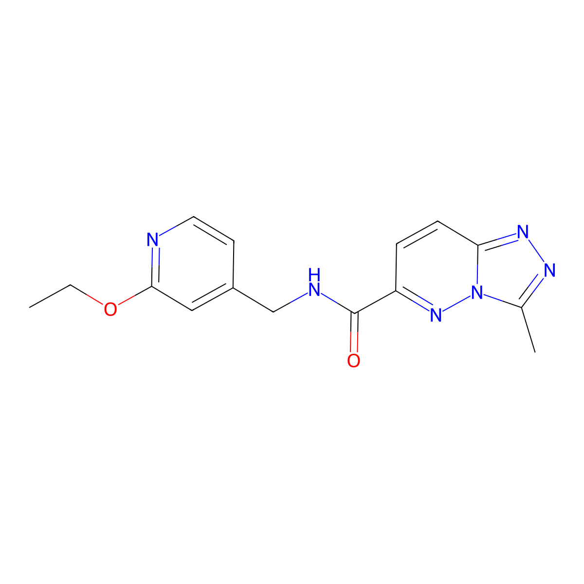N-[(2-ethoxypyridin-4-yl)methyl]-3-methyl-[1,2,4]triazolo[4,3-b]pyridazine-6-carboxamide molecular structure, CAS 2770624-58-1