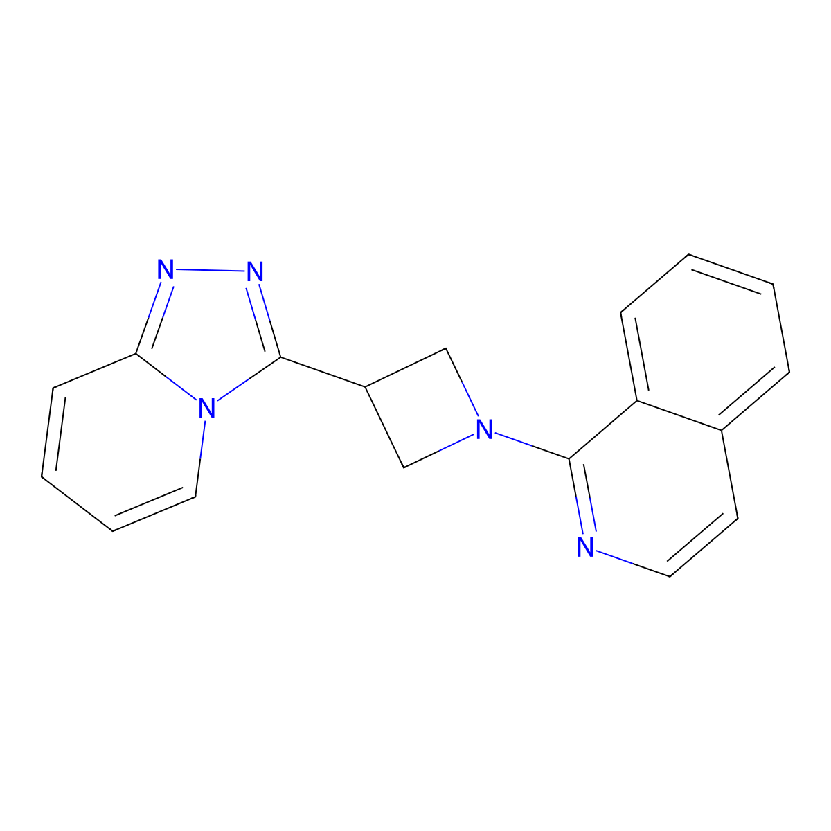 1-(3-{[1,2,4]Triazolo[4,3-a]pyridin-3-yl}azetidin-1-yl)isoquinoline molecular structure, CAS 2770625-95-9