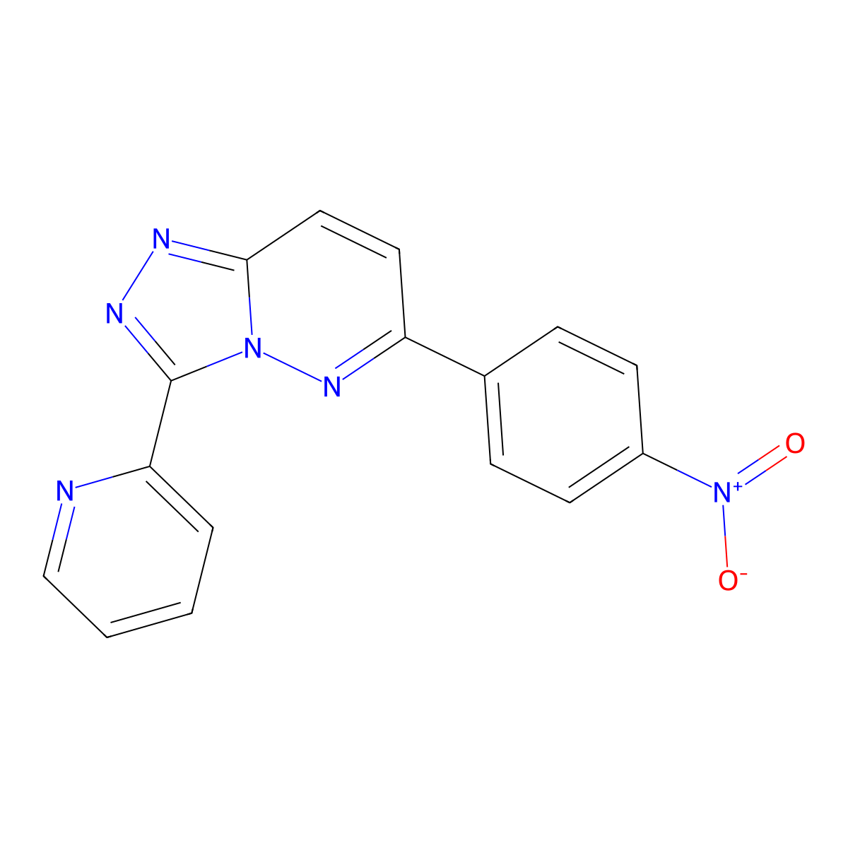 2-[6-(4-Nitrophenyl)-[1,2,4]triazolo[4,3-b]pyridazin-3-yl]pyridine molecular structure, CAS 2770626-09-8