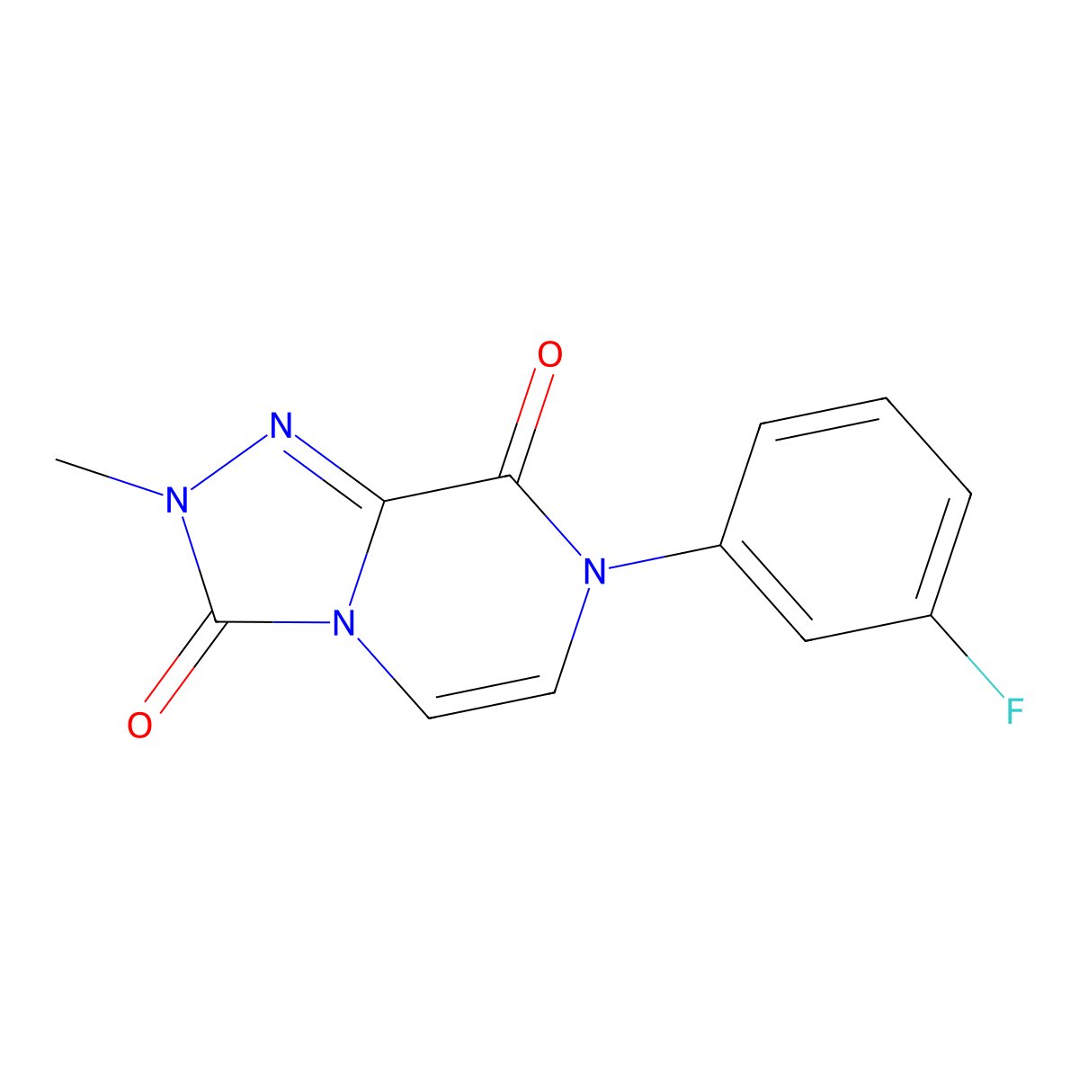 7-(3-fluorophenyl)-2-methyl-2H,3H,7H,8H-[1,2,4]triazolo[4,3-a]pyrazine-3,8-dione molecular structure, CAS 2770631-34-8