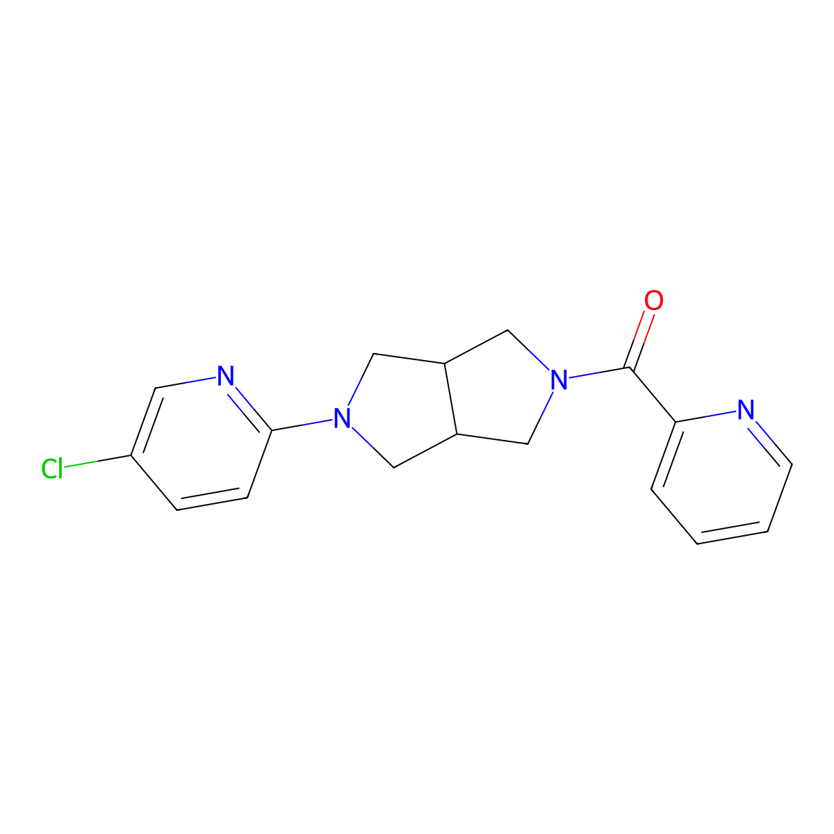 5-Chloro-2-[5-(pyridine-2-carbonyl)-octahydropyrrolo[3,4-c]pyrrol-2-yl]pyridine molecular structure, CAS 2770633-69-5