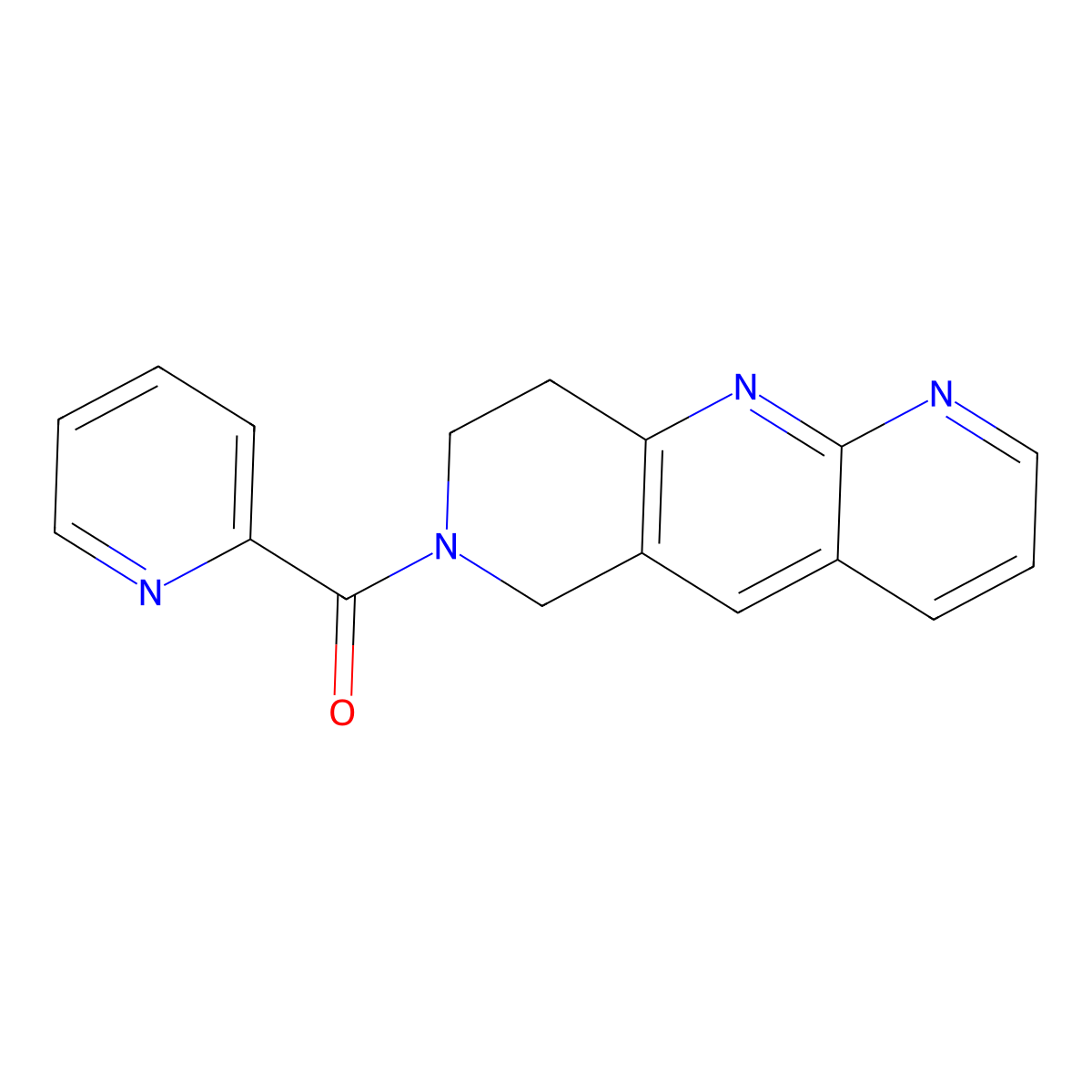 2-{6H,7H,8H,9H-pyrido[2,3-b]1,6-naphthyridine-7-carbonyl}pyridine molecular structure, CAS 2770637-44-8
