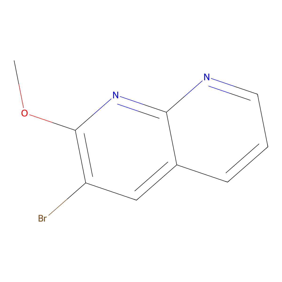 3-Bromo-2-methoxy-1,8-naphthyridine molecular structure, CAS 2770637-80-2