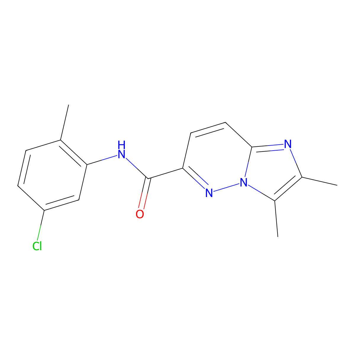 N-(5-chloro-2-methylphenyl)-2,3-dimethylimidazo[1,2-b]pyridazine-6-carboxamide molecular structure, CAS 2770639-04-6