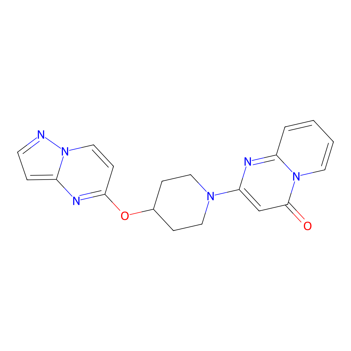 2-(4-{pyrazolo[1,5-a]pyrimidin-5-yloxy}piperidin-1-yl)-4H-pyrido[1,2-a]pyrimidin-4-one molecular structure, CAS 2770640-54-3