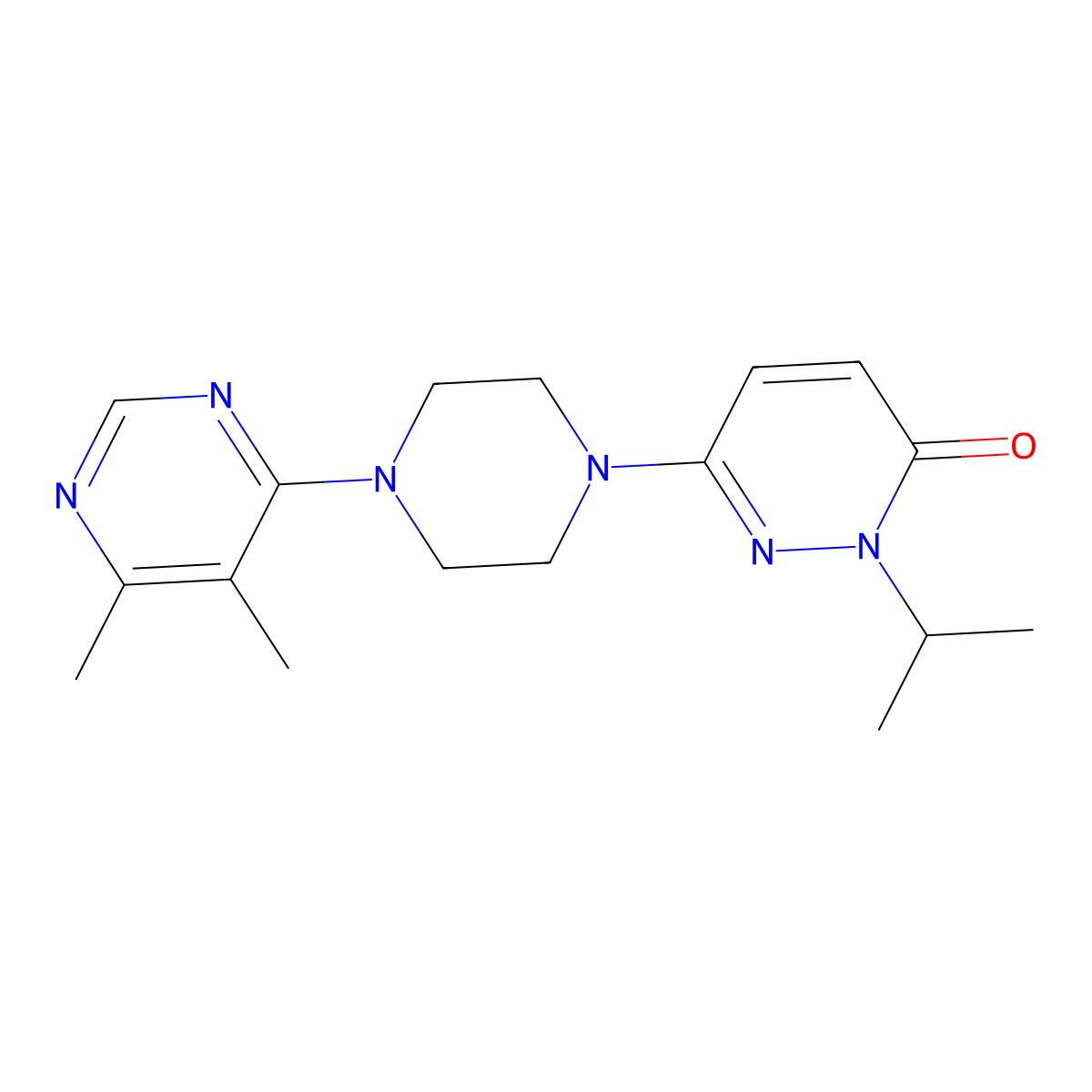 6-[4-(5,6-Dimethylpyrimidin-4-yl)piperazin-1-yl]-2-(propan-2-yl)-2,3-dihydropyridazin-3-one molecular structure, CAS 2770641-54-6