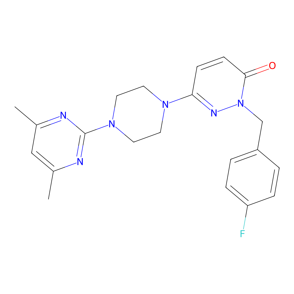 6-[4-(4,6-Dimethylpyrimidin-2-yl)piperazin-1-yl]-2-[(4-fluorophenyl)methyl]-2,3-dihydropyridazin-3-one molecular structure, CAS 2770641-88-6