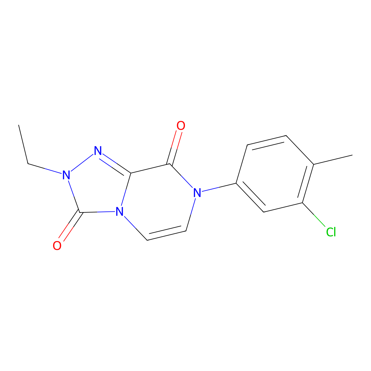 7-(3-chloro-4-methylphenyl)-2-ethyl-2H,3H,7H,8H-[1,2,4]triazolo[4,3-a]pyrazine-3,8-dione molecular structure, CAS 2770642-40-3
