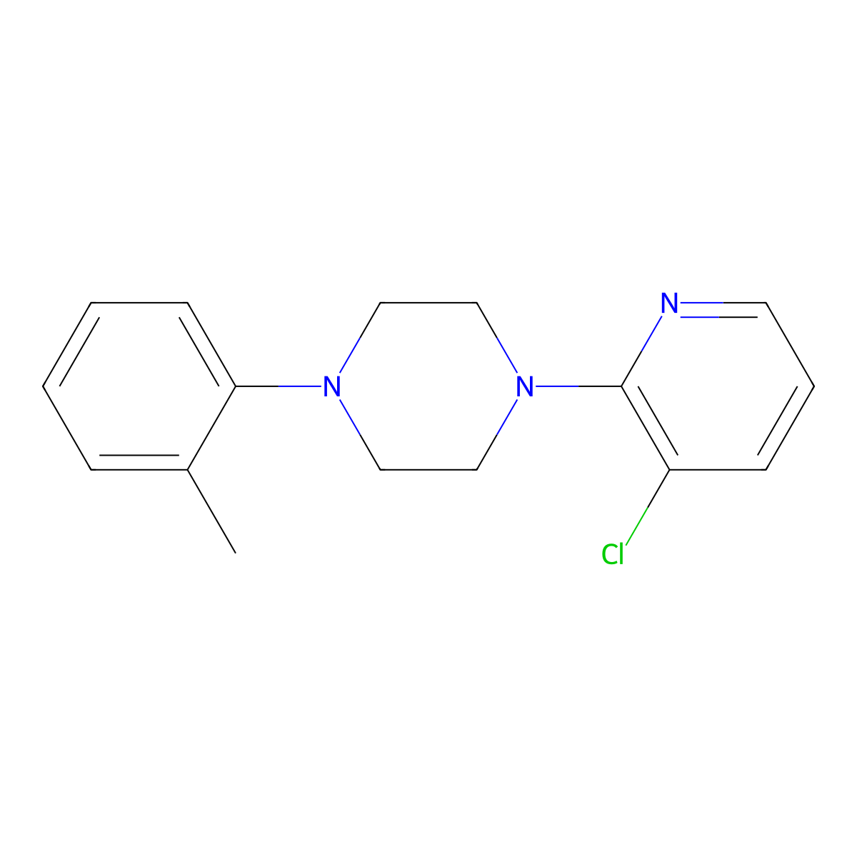 1-(3-Chloropyridin-2-yl)-4-(2-methylphenyl)piperazine molecular structure, CAS 2770642-44-7