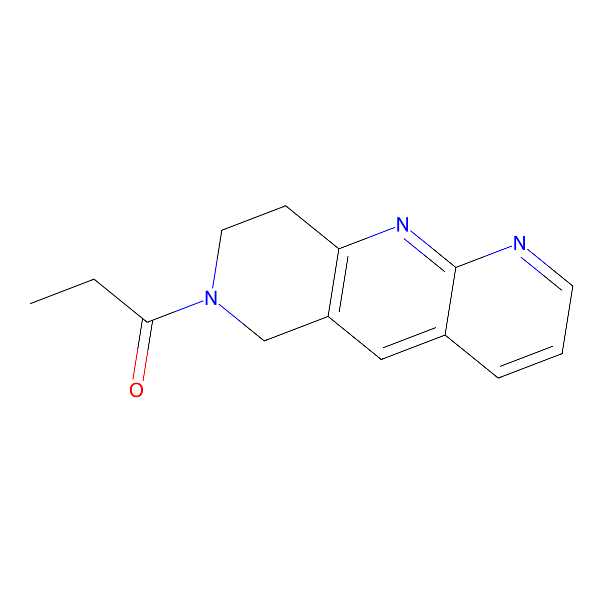 1-{6H,7H,8H,9H-pyrido[2,3-b]1,6-naphthyridin-7-yl}propan-1-one molecular structure, CAS 2770642-99-2