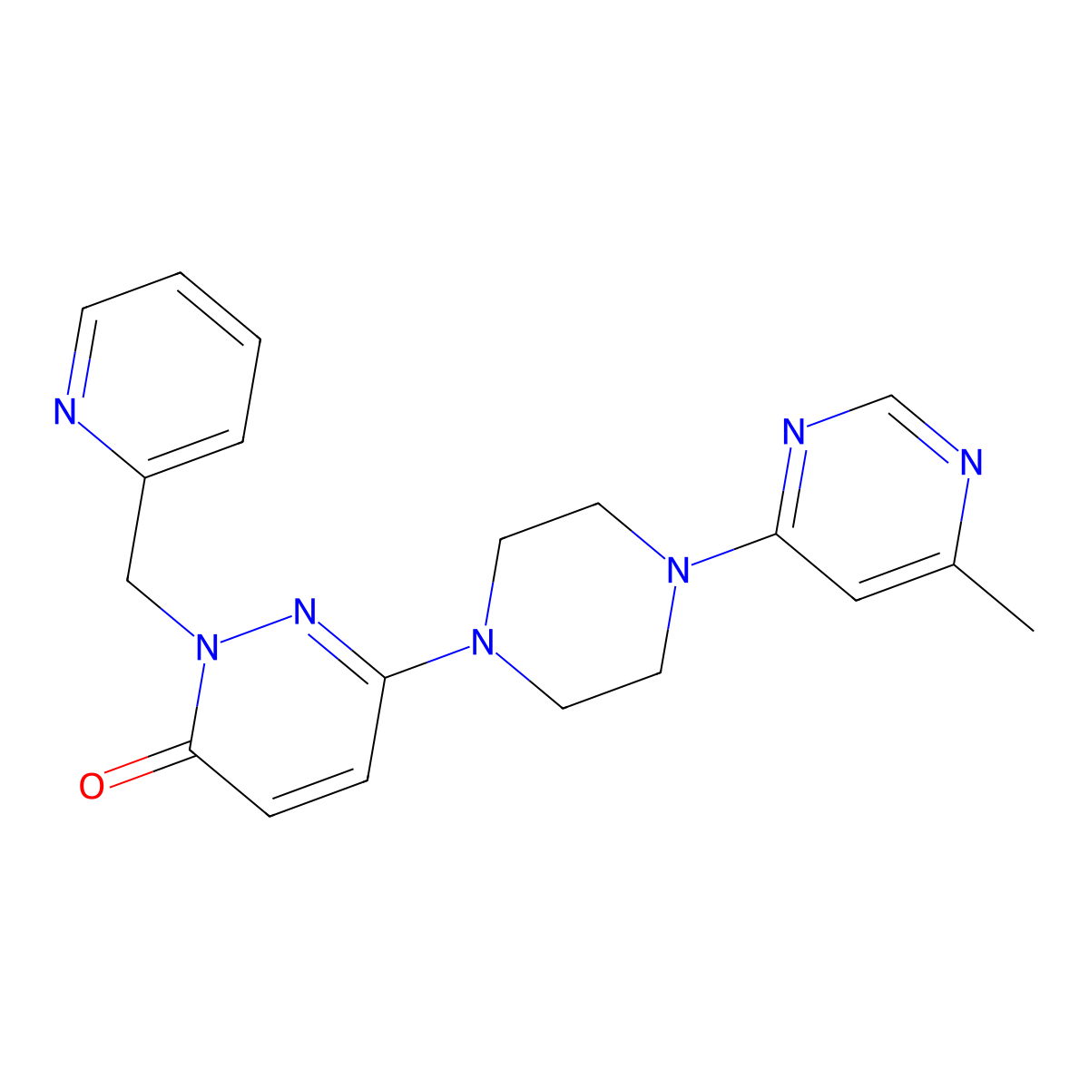 6-[4-(6-Methylpyrimidin-4-yl)piperazin-1-yl]-2-[(pyridin-2-yl)methyl]-2,3-dihydropyridazin-3-one molecular structure, CAS 2770643-88-2