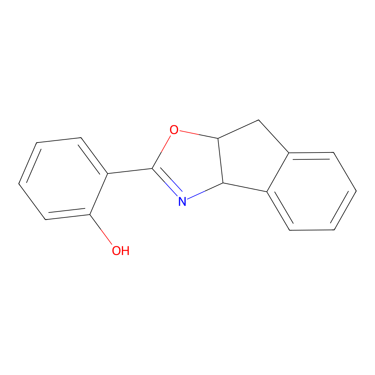 2-[(3aS,8aR)-3a,8a-Dihydro-8H-indeno[1,2-d]oxazol-2-yl]phenol molecular structure, CAS 2770842-83-4