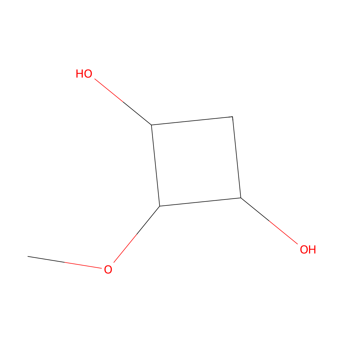 rac-(1R,3R)-2-methoxycyclobutane-1,3-diol molecular structure, CAS 2770895-97-9