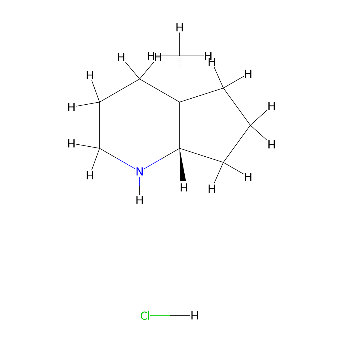 rac-(4aR,7aS)-4a-methyl-octahydro-1H-cyclopenta[b]pyridine hydrochloride molecular structure, CAS 2770896-46-1