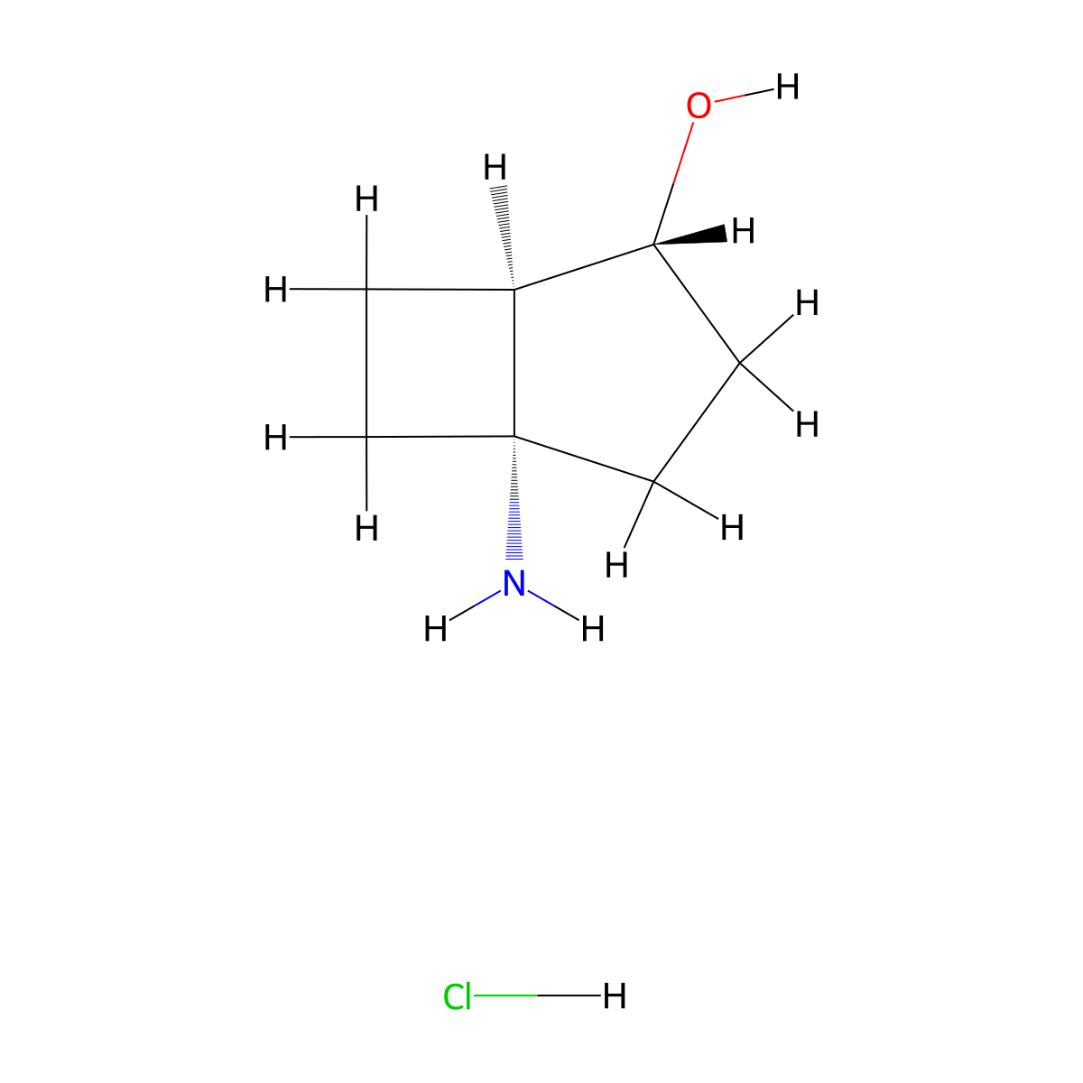 rac-(1R,2R,5S)-5-aminobicyclo[3.2.0]heptan-2-ol hydrochloride molecular structure, CAS 2770896-51-8