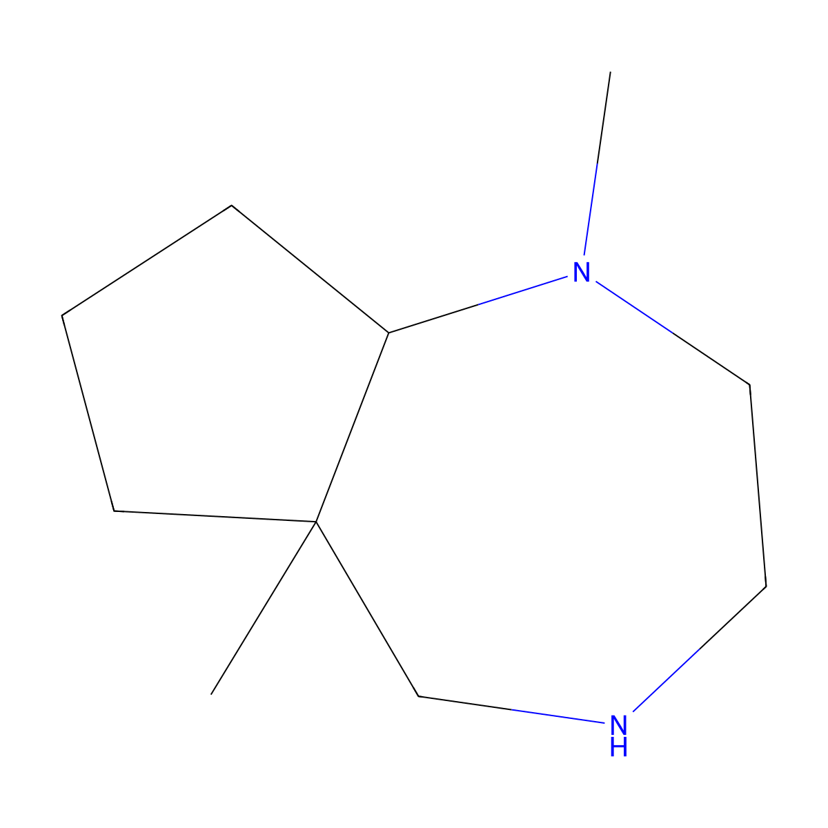 rac-(5aR,8aS)-1,5a-dimethyl-decahydrocyclopenta(e)(1,4)diazepine molecular structure, CAS 2770896-55-2