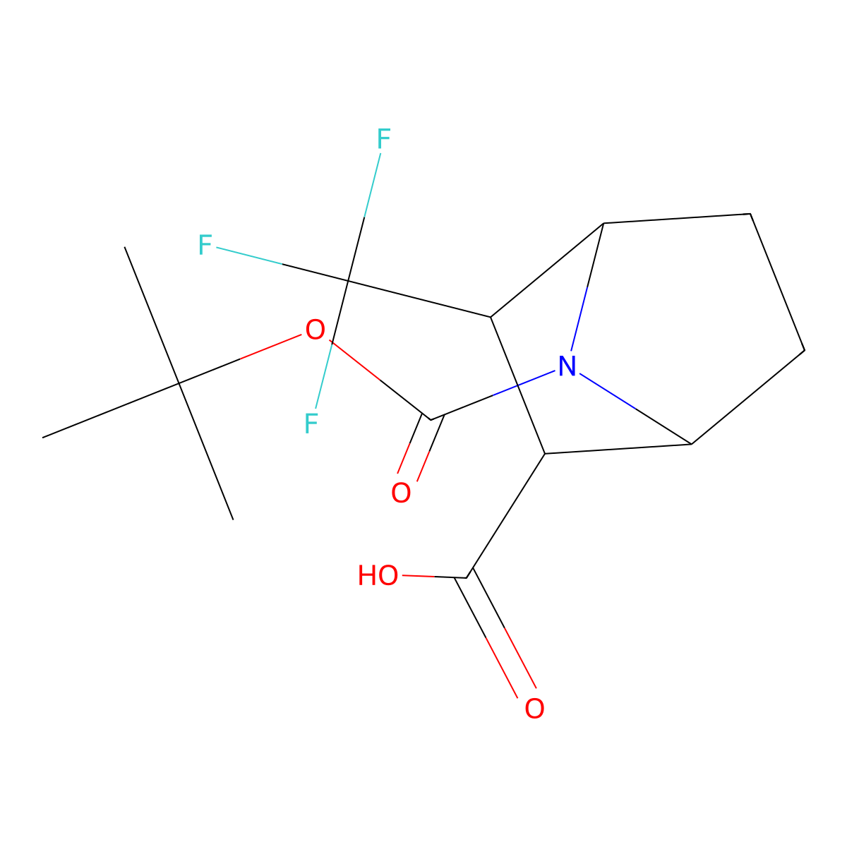 rac-(1R,2S,3R,4S)-7-[(tert-butoxy)carbonyl]-3-(trifluoromethyl)-7-azabicyclo[2.2.1]heptane-2-carboxylic acid molecular structure, CAS 2770896-86-9