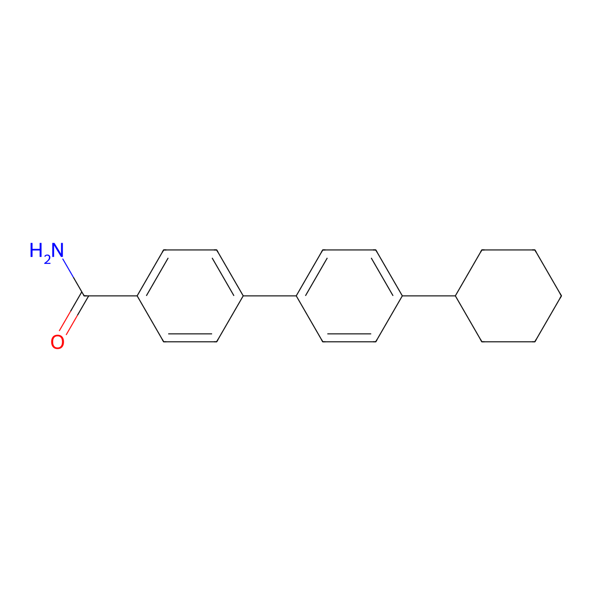 4'-Cyclohexyl[1,1'-biphenyl]-4-carboxamide molecular structure, CAS 2770903-25-6