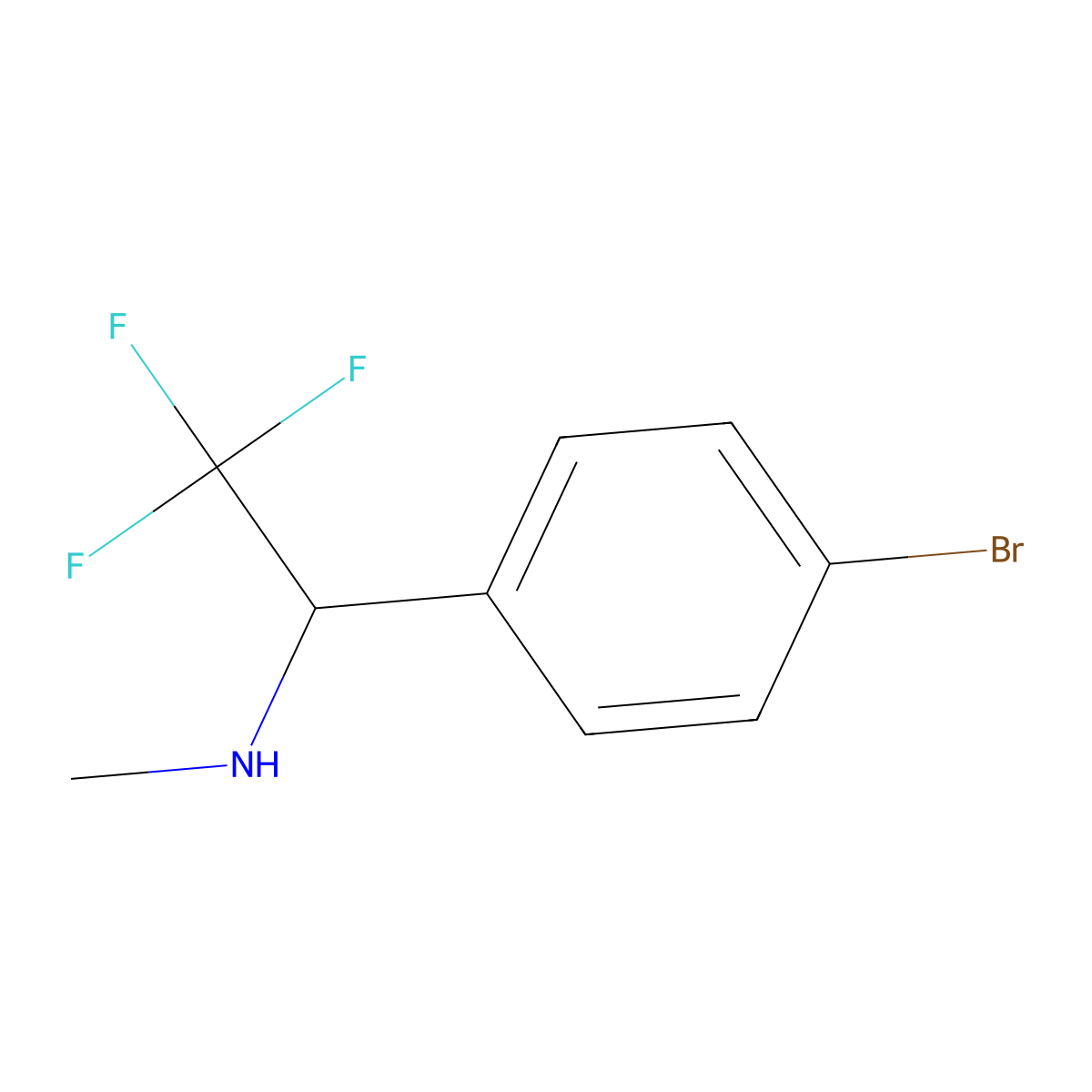 [(1R)-1-(4-bromophenyl)-2,2,2-trifluoroethyl](methyl)amine molecular structure, CAS 2771010-40-1