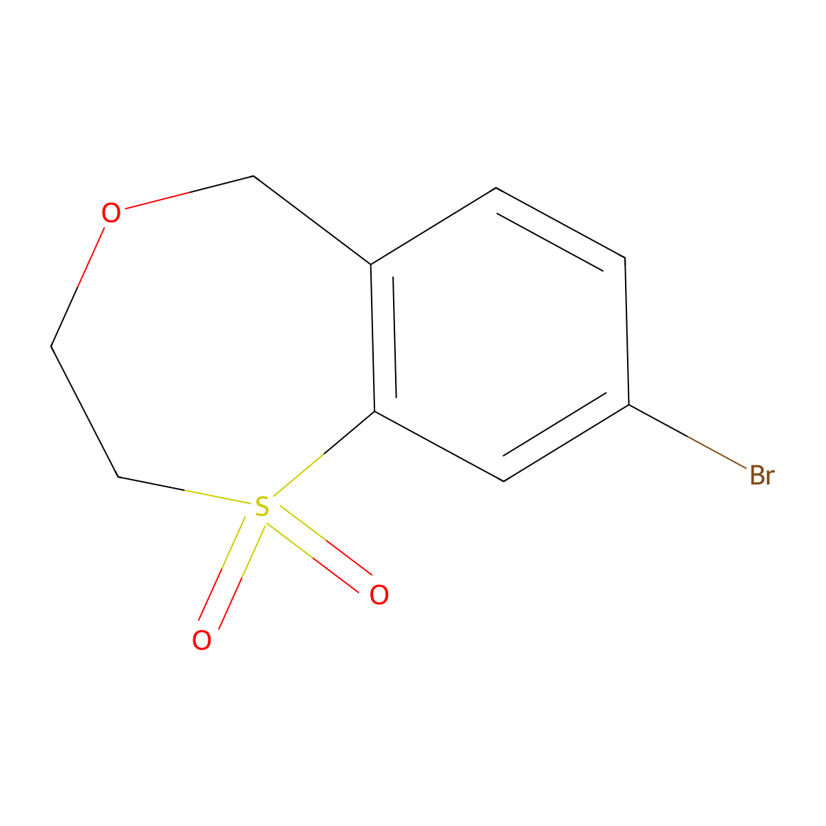 8-Bromo-3,5-dihydro-2H-4,1benzoxathiepine 1,1-dioxide molecular structure, CAS 2771132-14-8