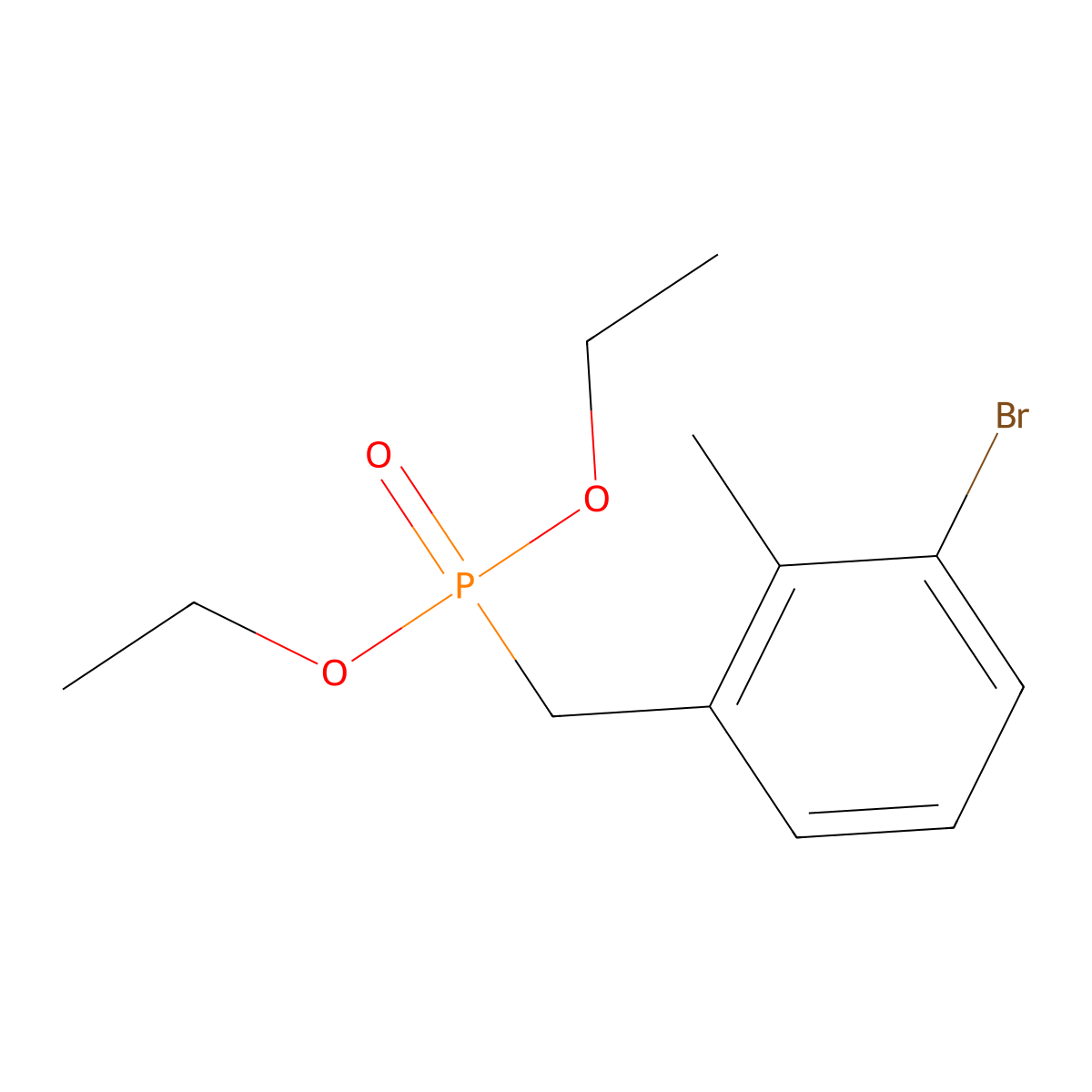 Diethyl (3-bromo-2-methylbenzyl)phosphonate molecular structure, CAS 2771315-14-9